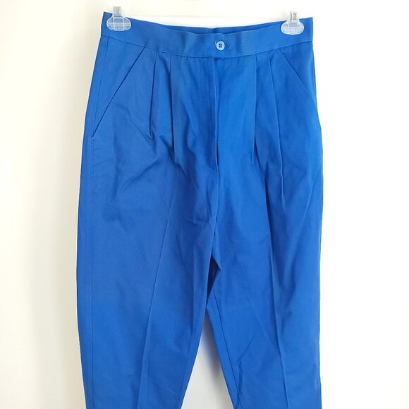 Vtg Renee Tener Jeanne Pierre Pants Women's 14 Blue Casual Distressed - Picture 1 of 9